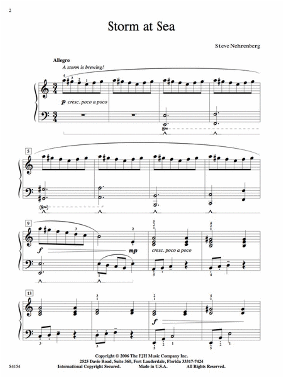 Storm at Sea Storm at Sea Piano Solo scores gallery preview page 3