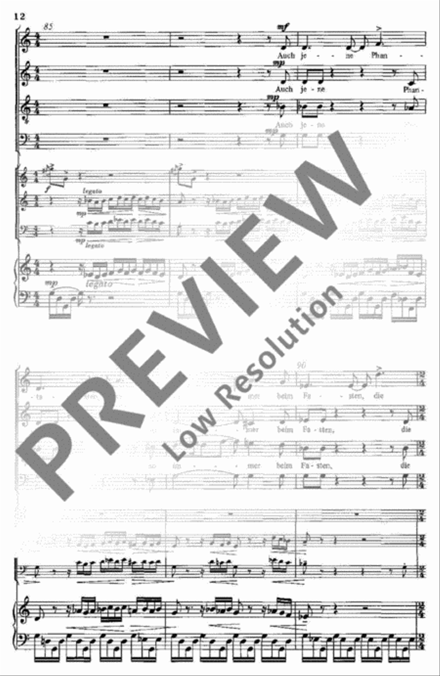 Des Antonius von Padua Fischpredigt 4-Part scores gallery preview page 13