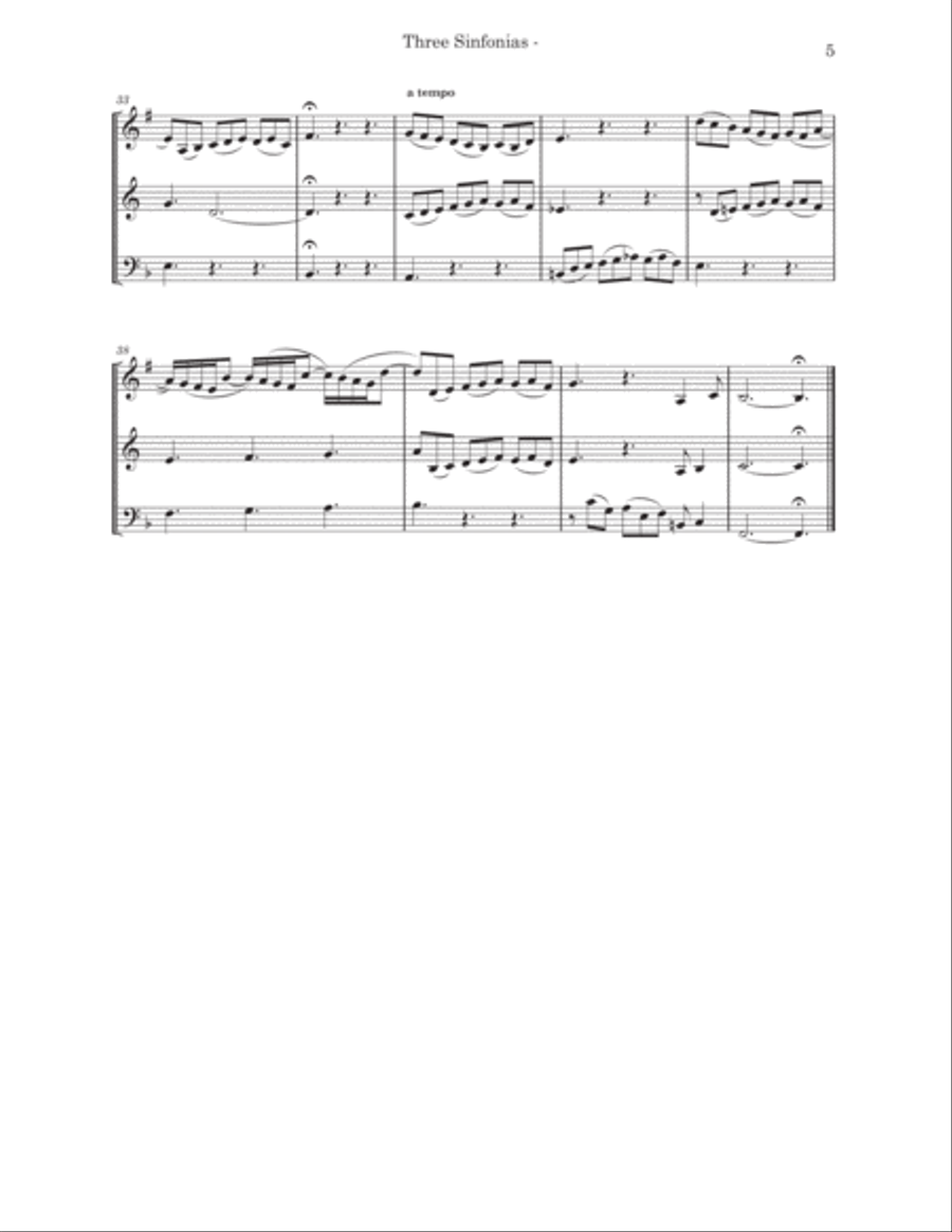Three Sinfonias for Brass Trio Three Sinfonias for Brass Trio Brass Trio scores gallery preview page 5