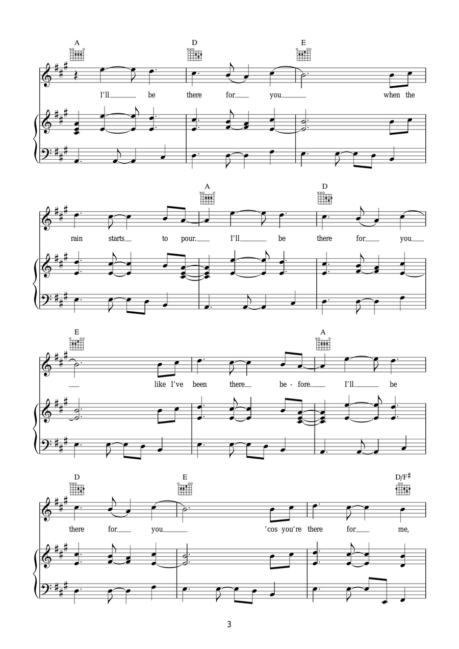 I'll Be There For You (theme from Friends) Acoustic Guitar scores gallery preview page 3