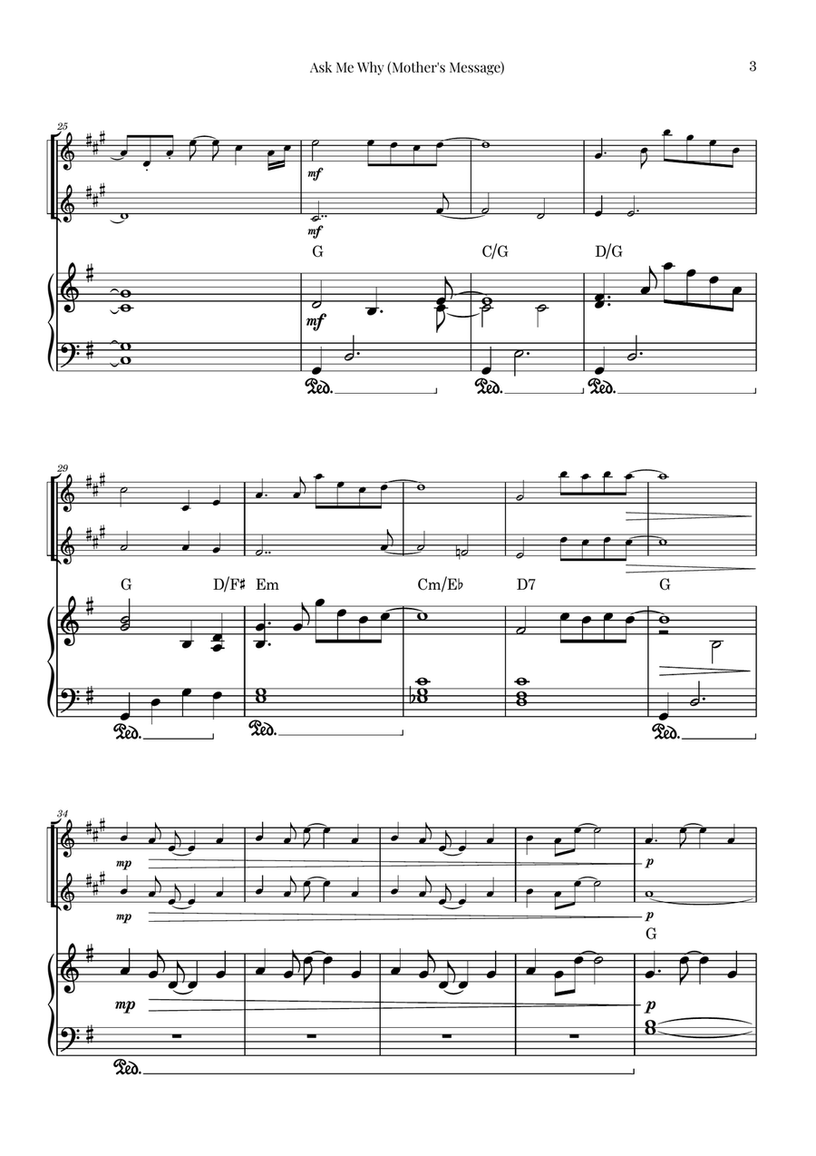 The Boy And The Heron Woodwind Duet scores gallery preview page 3