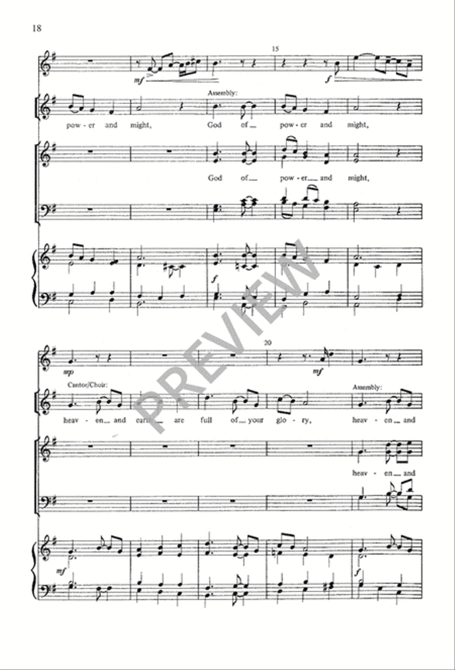 A Mass of Life 4-Part scores gallery preview page 18