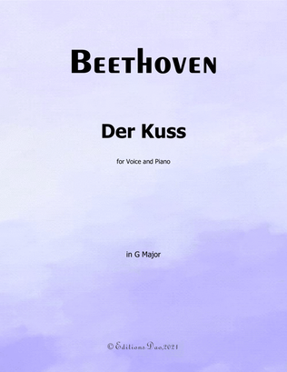 Der Kuss, by Beethoven, in G Major