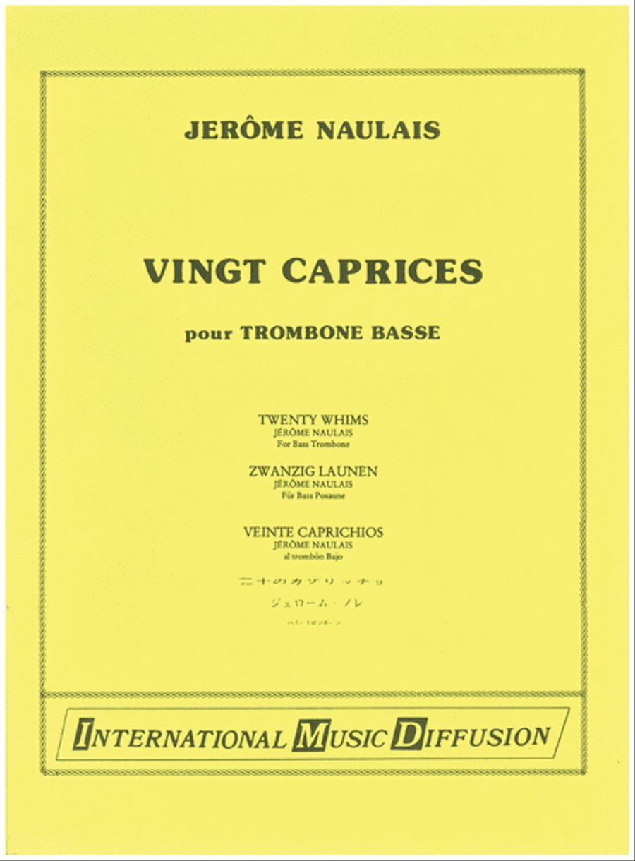 20 Caprices Trombone scores gallery preview page 1