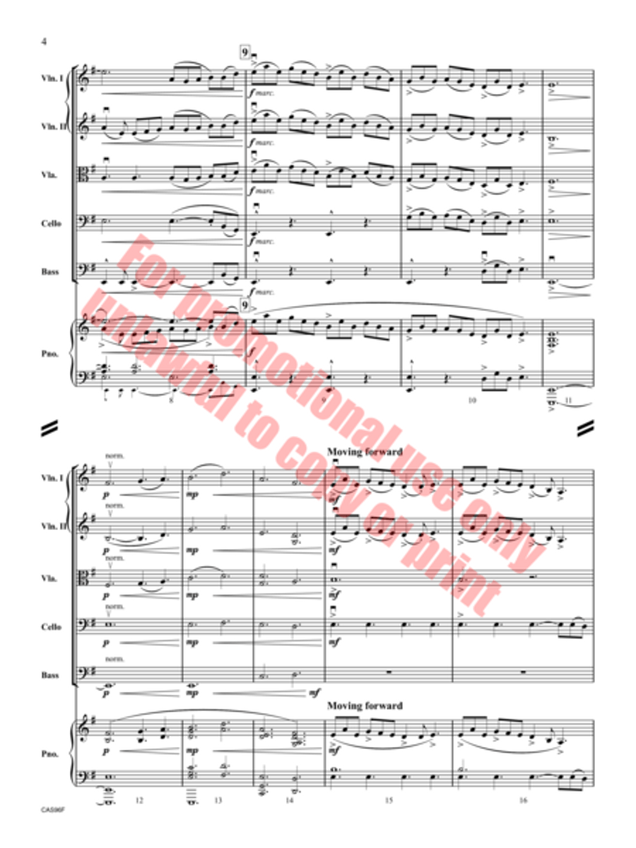 Reels and Reverie String Orchestra scores gallery preview page 5