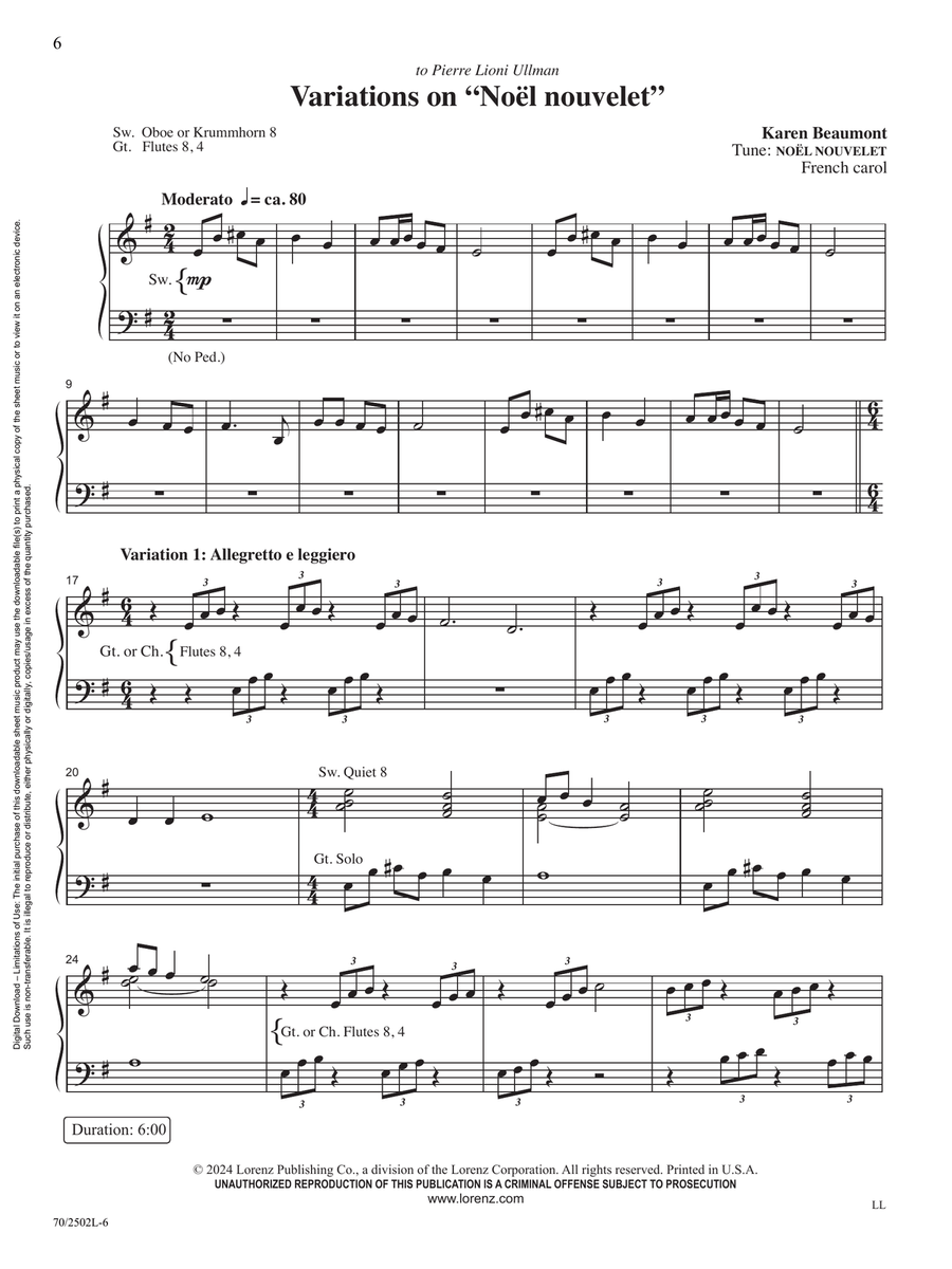 Easter Triumph Organ scores gallery preview page 6