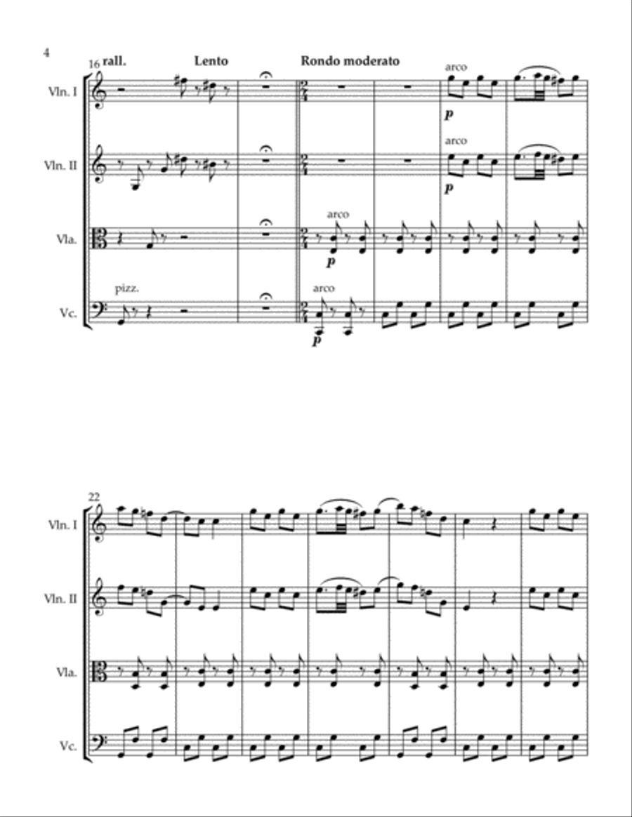 Duos Concertans Op. 10 #1 Movement 3 Flute Duet scores gallery preview page 4