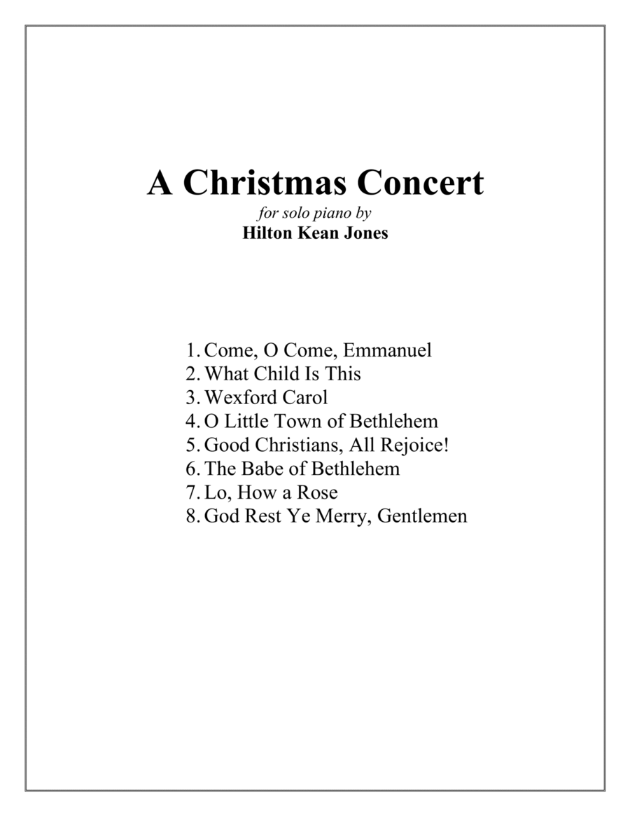 A Christmas Concert for Solo Piano image number null