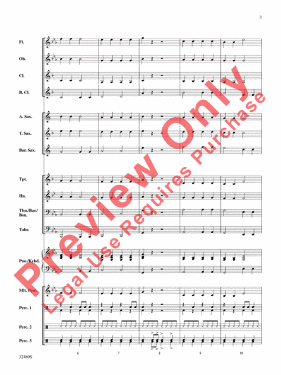 Rockin' Ol' St. Nick Concert Band scores gallery preview page 4