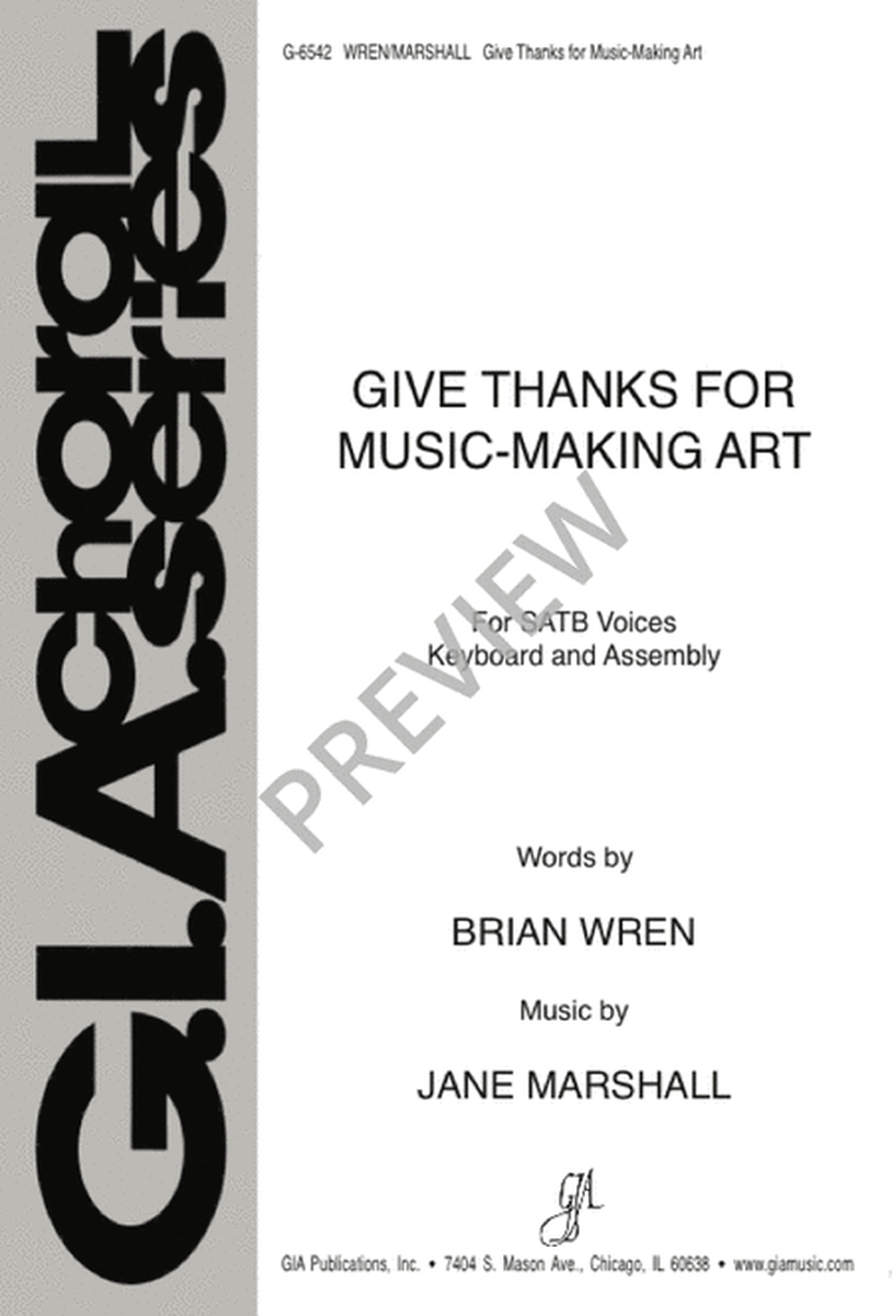 Give Thanks for Music-Making Art image number null
