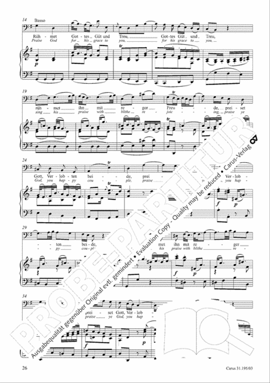 For the righteous light is sown (Dem Gerechten muss das Licht) 4-Part scores gallery preview page 27