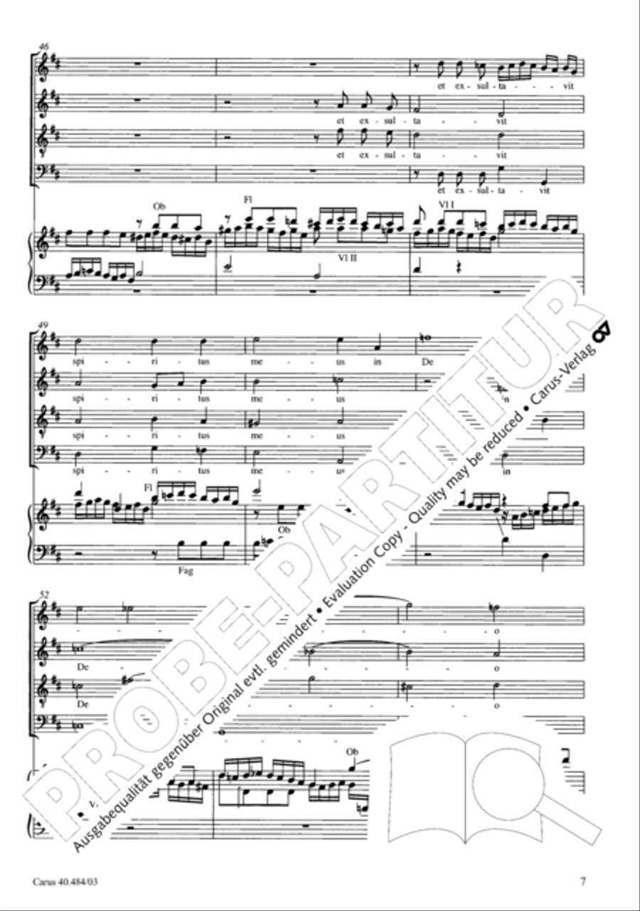 Magnificat in D ATB scores gallery preview page 8