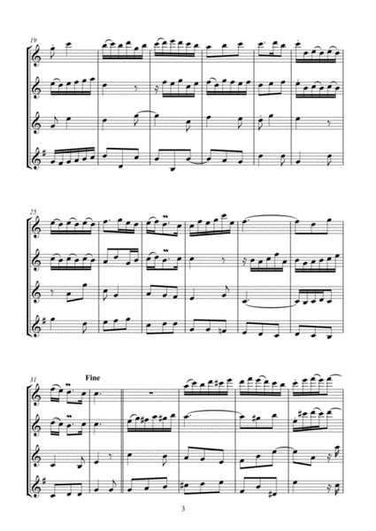 Allegretto arr. three oboes and english horn image number null