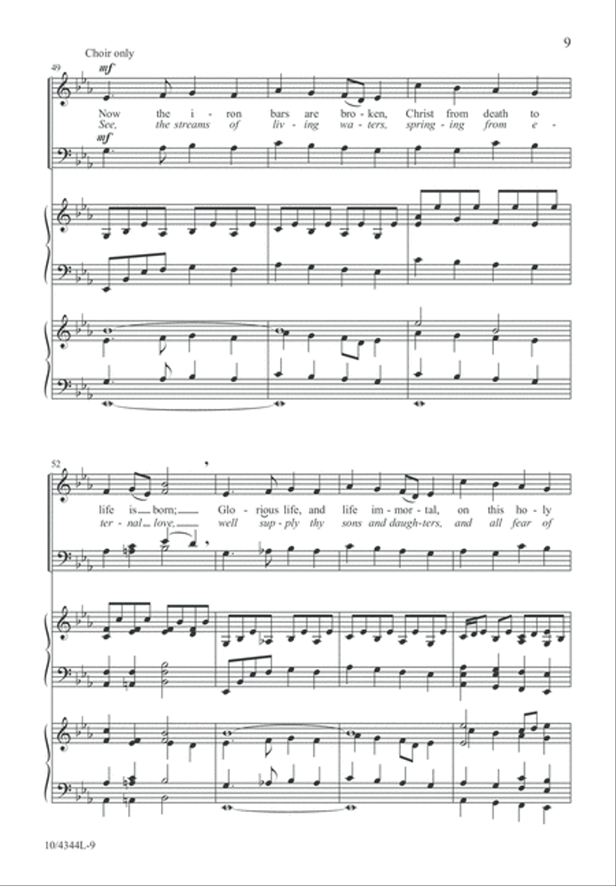 Easter Hymn of Praise 4-Part scores gallery preview page 9