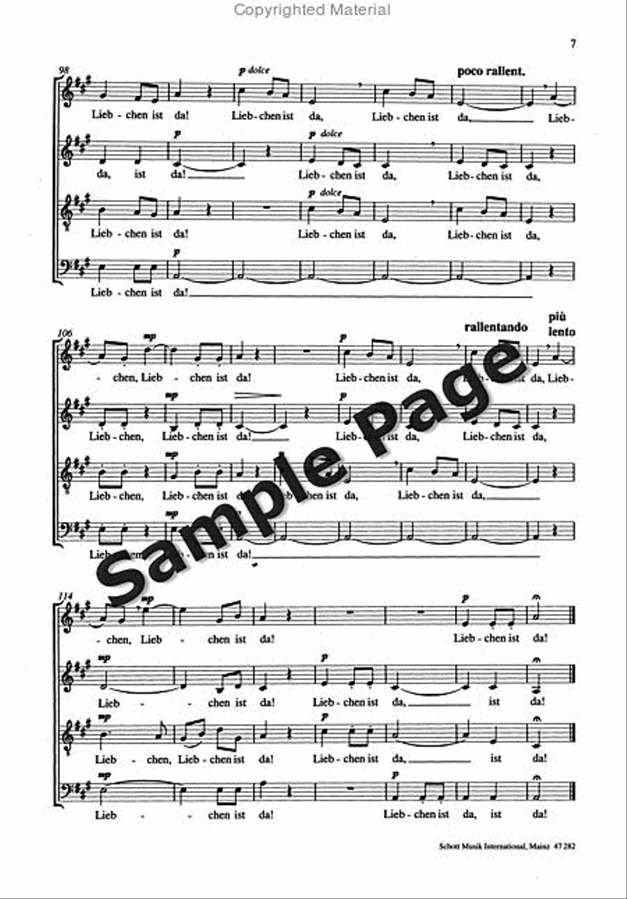 Freuhzeitiger Fruehling 4-Part scores gallery preview page 8