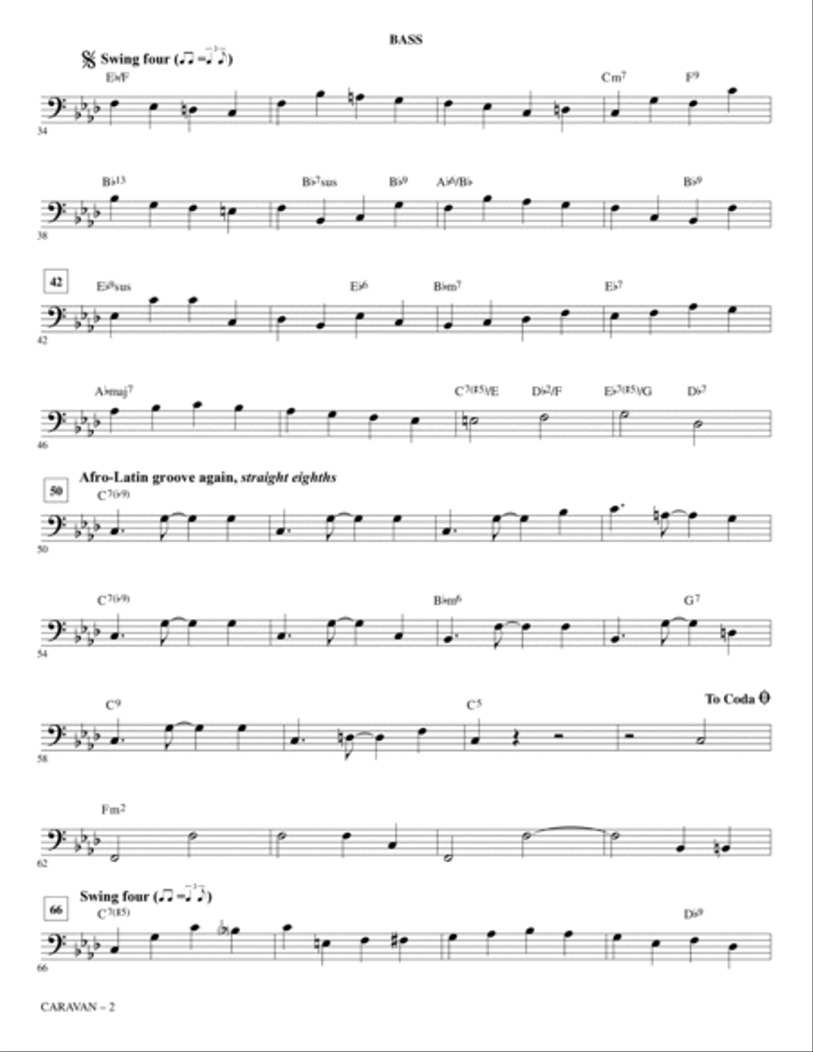 Caravan - Bass Caravan - Bass Choir scores gallery preview page 2