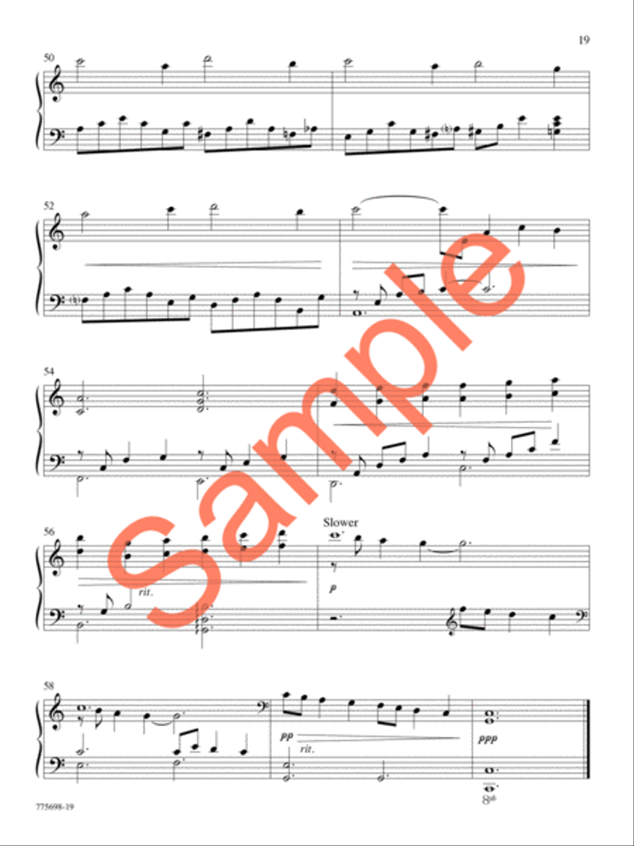 Hiding in Thee Piano Solo scores gallery preview page 17