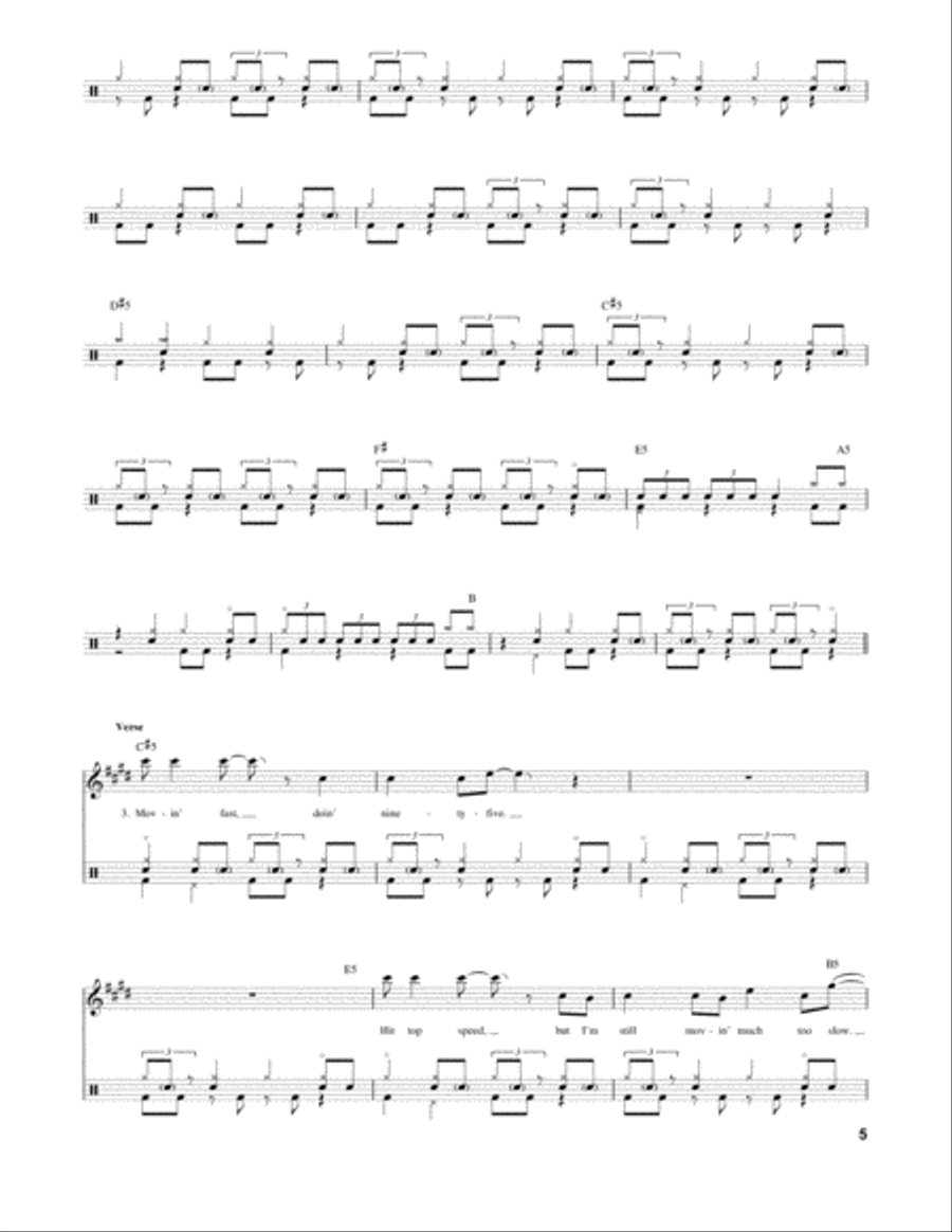 Detroit Rock City Drum Set scores gallery preview page 5