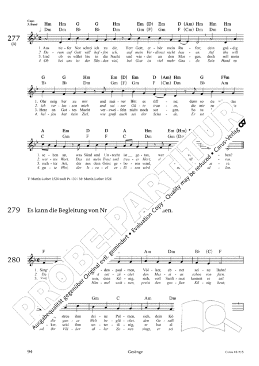Gitarrenbuch zum Gotteslob Guitar scores gallery preview page 90