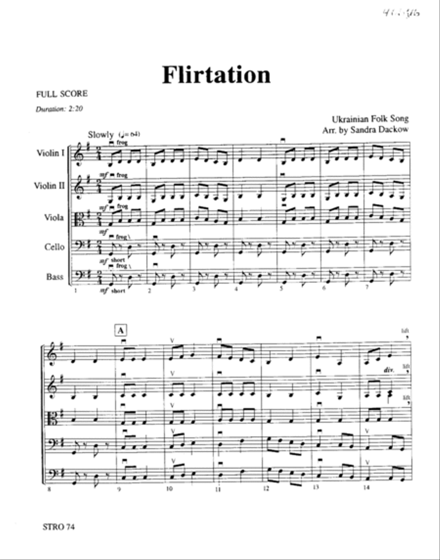 Flirtation Orchestra scores gallery preview page 2