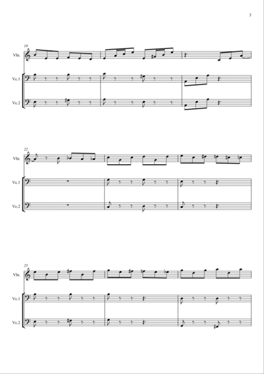 LA CAMPANELLA String Trio scores gallery preview page 3