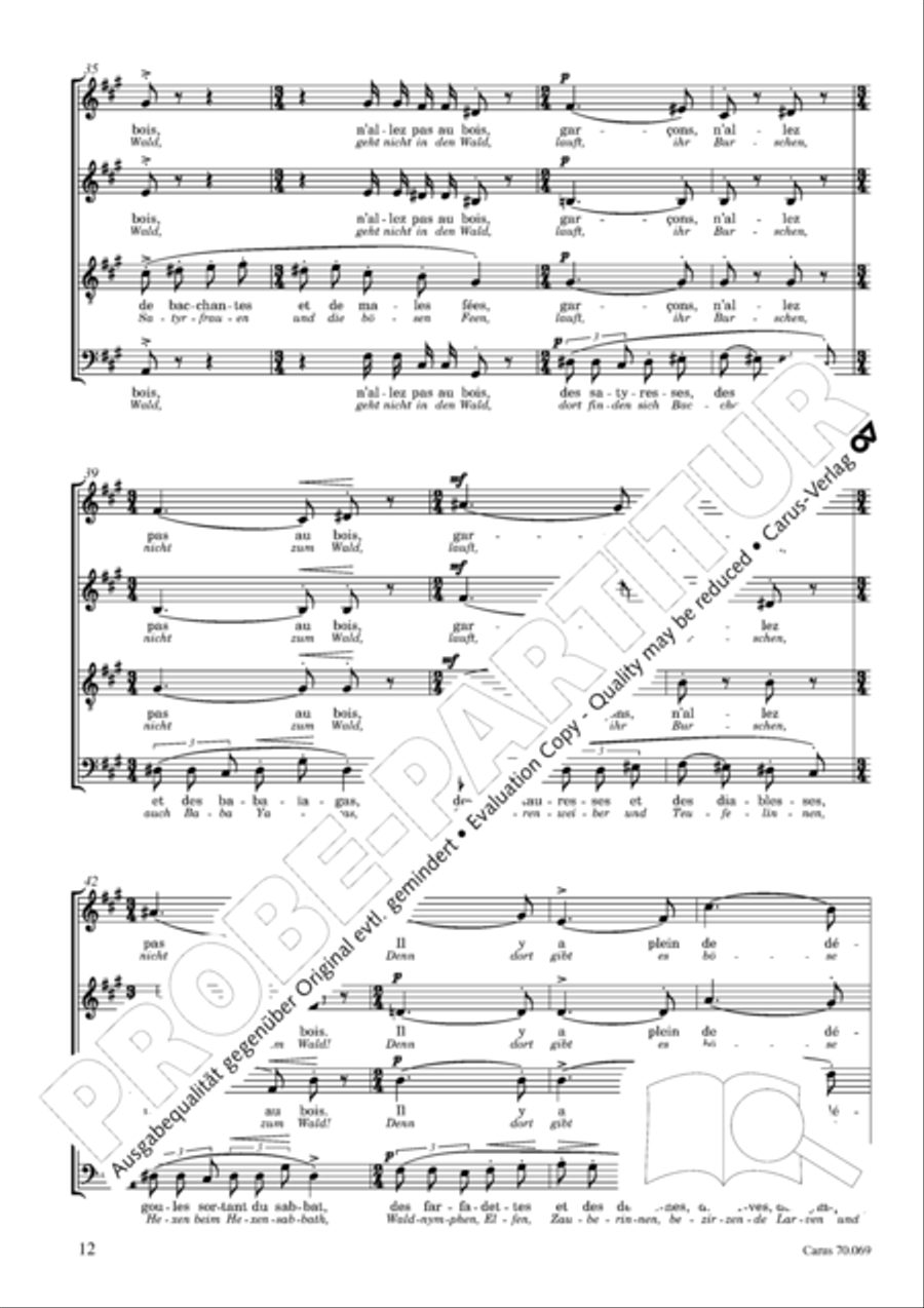 Ravel: Trois chansons Ravel: Trois chansons Choir scores gallery preview page 13