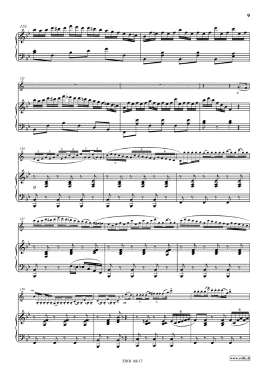Variations On The Tyrolienne Clarinet Solo scores gallery preview page 10