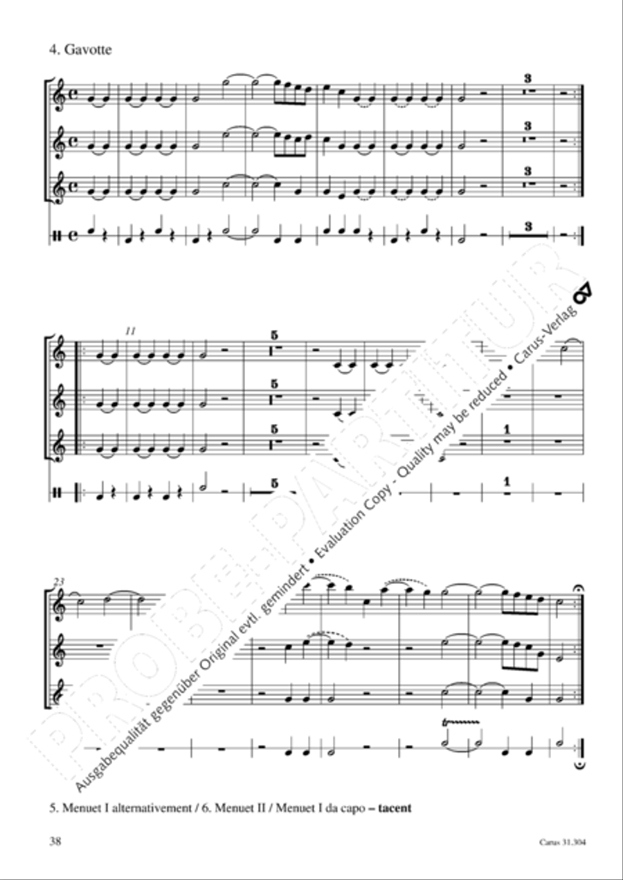 Bach for Brass 4: Works for orchestra Collection / Songbook scores gallery preview page 39
