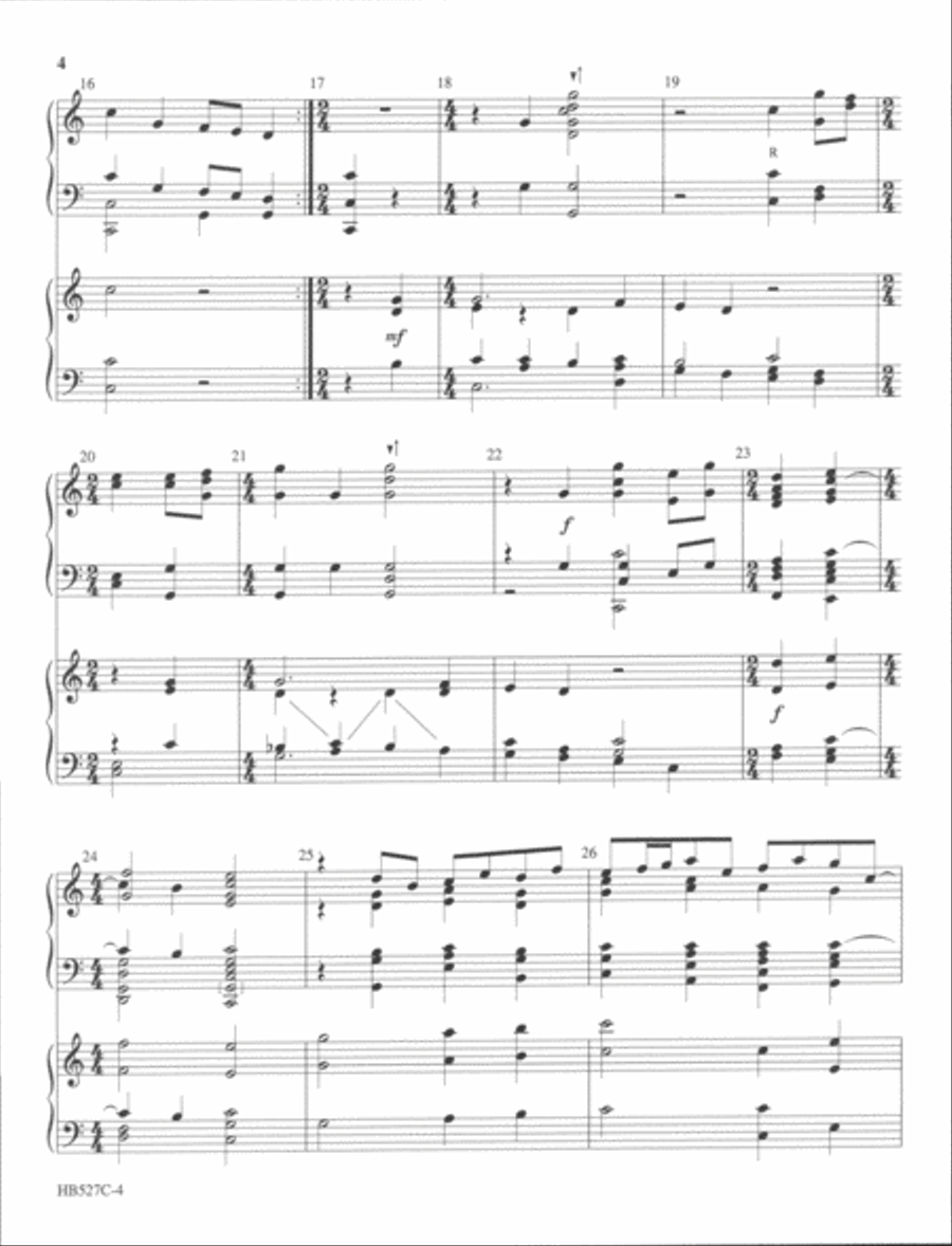 Wake, Awake - full score (handbells and handchimes) Handbell Choir scores gallery preview page 4