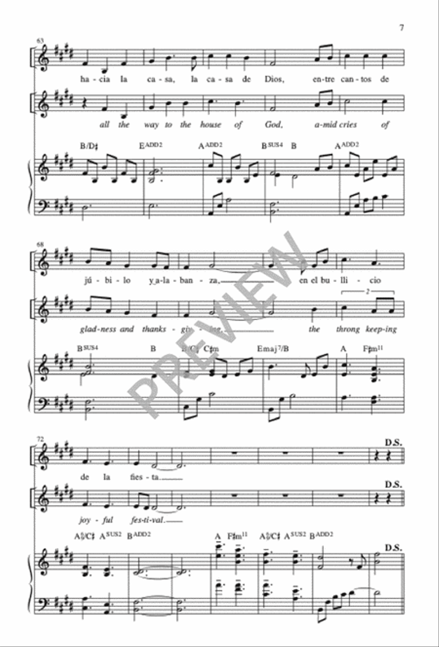 Como Busca la Cierva / Like a Deer That Longs 3-Part scores gallery preview page 8