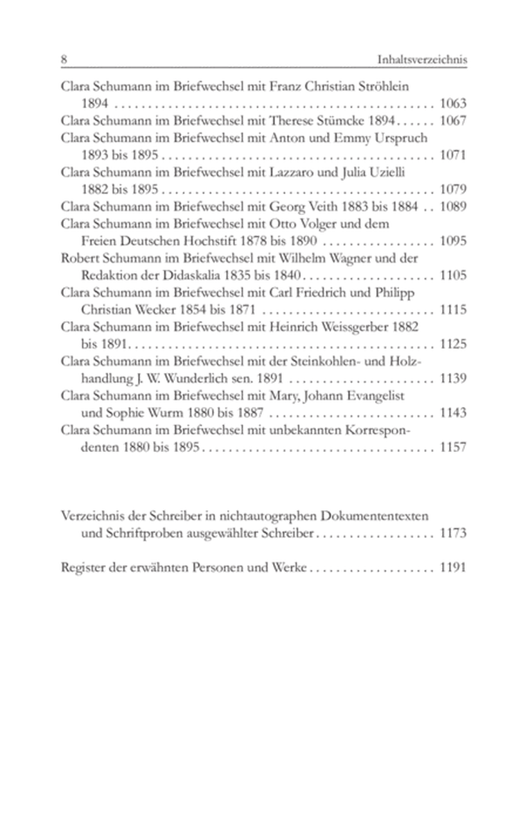 Schumann Briefedition: Briefwechsel mit Bernhard Scholz und anderen Korrespondenten in Frankfurt am Main