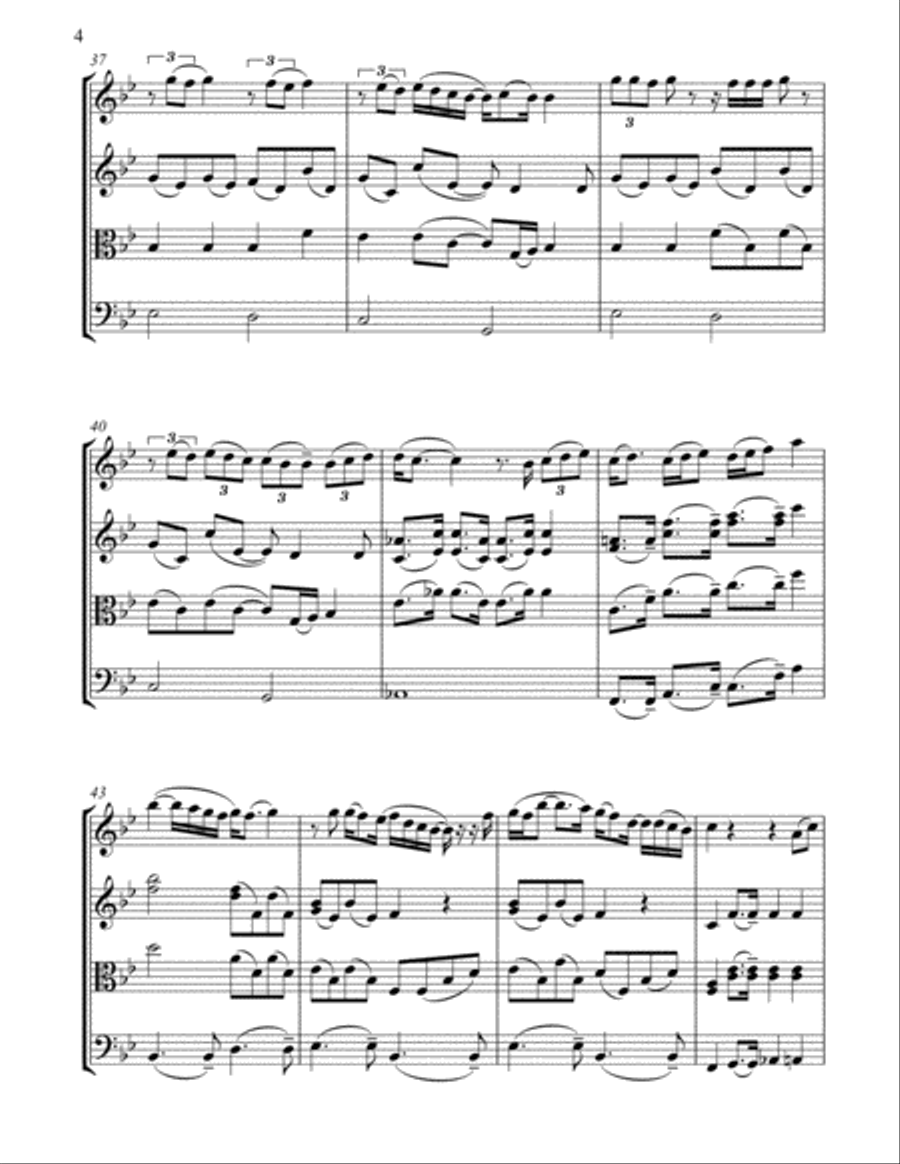 It's A Hard Life It's A Hard Life String Quartet scores gallery preview page 4