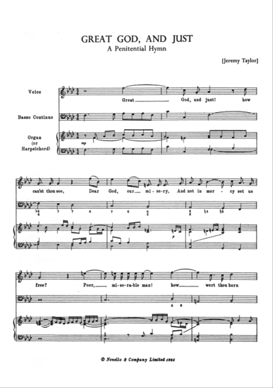 Great God, And Just Choir scores gallery preview page 1
