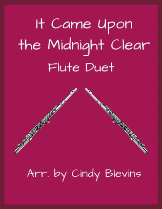 Book cover for It Came Upon the Midnight Clear, for Flute Duet