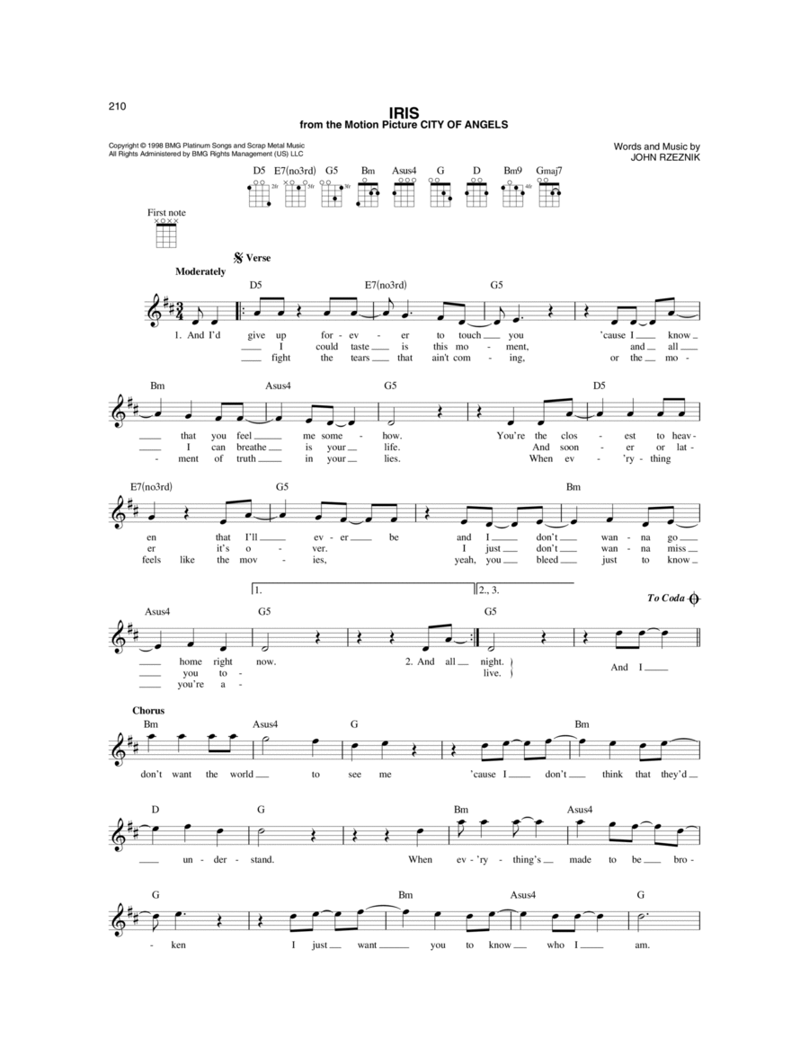 Iris Iris Mandolin scores gallery preview page 1
