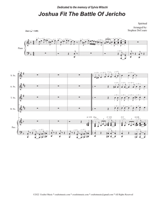 Joshua Fit The Battle of Jericho (Saxophone Quartet and Piano)