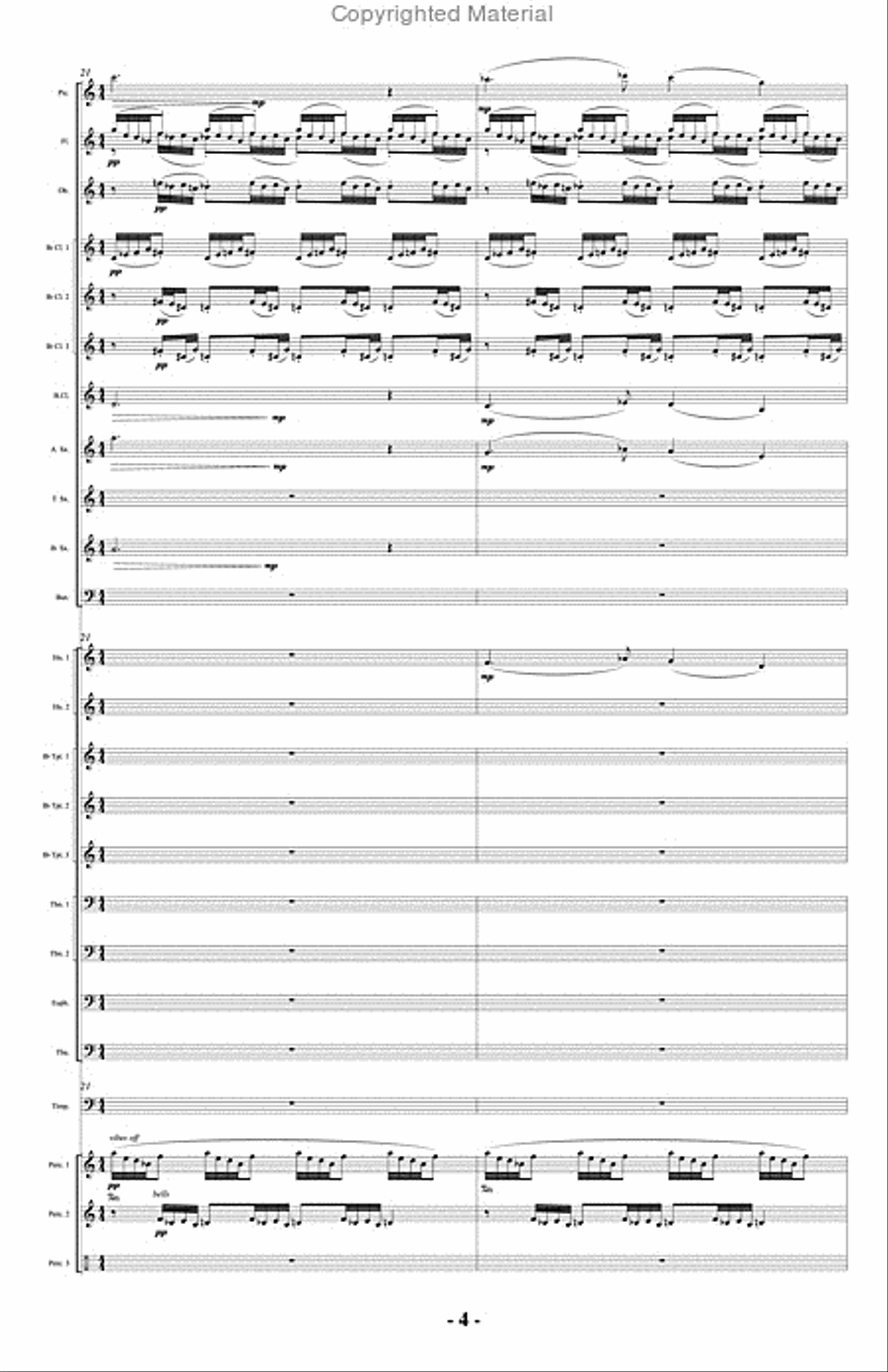 In Love's Autumn Concert Band scores gallery preview page 5