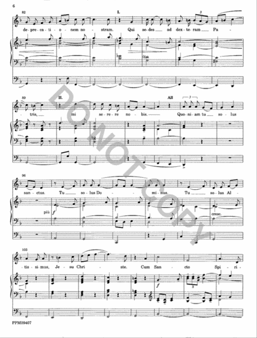 Missa Brevis Unison Choir scores gallery preview page 7