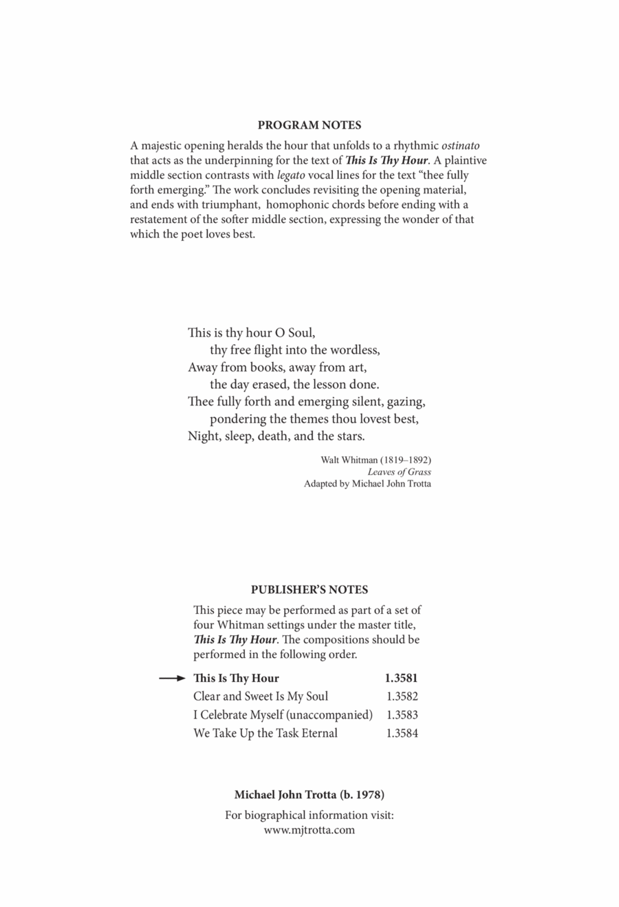 This Is Thy Hour Divisi scores gallery preview page 1