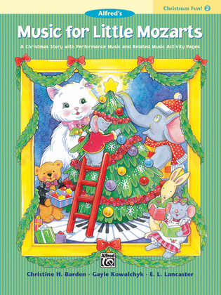 Book cover for Music for Little Mozarts Christmas Fun, Book 2
