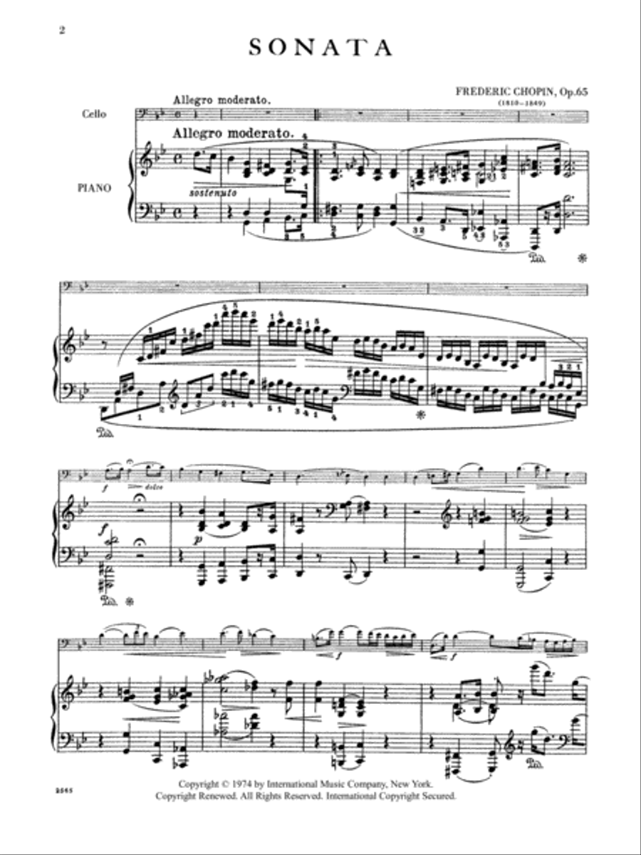 Sonata In G Minor, Opus 65 Piano Accompaniment scores gallery preview page 2