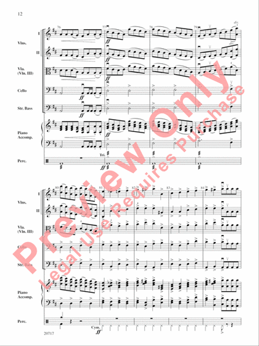 1812 Overture String Orchestra scores gallery preview page 12