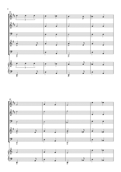 Georges Bizet - Carmen - Habanera for Brass Quintet in a easy version with piano - Score and parts image number null