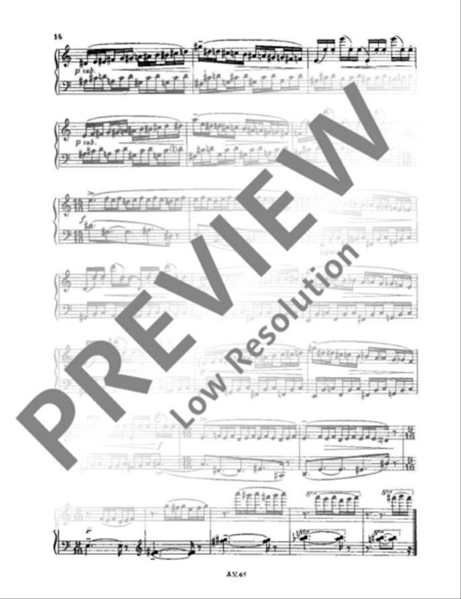 Six portraits Piano Solo scores gallery preview page 15
