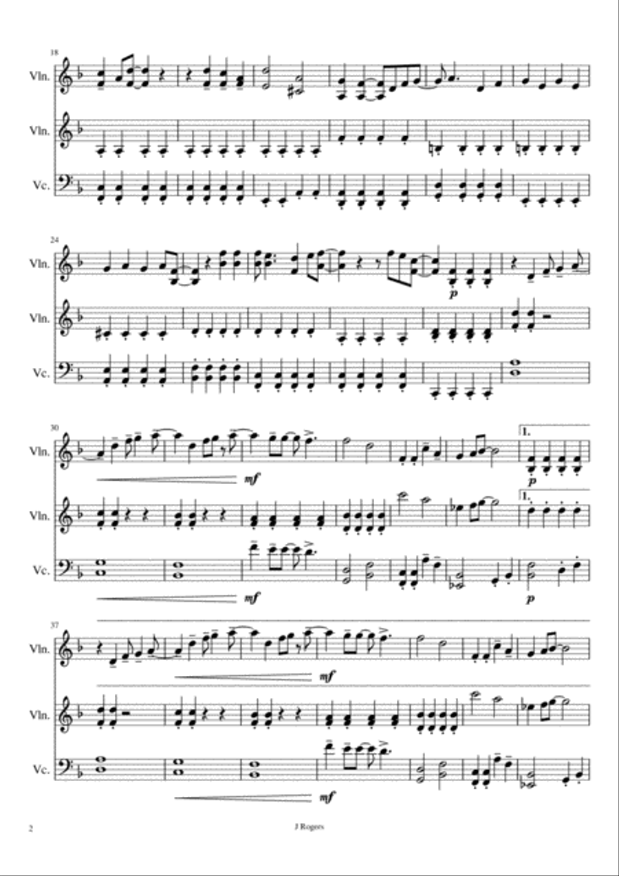 Mr. Blue Sky String Trio scores gallery preview page 2