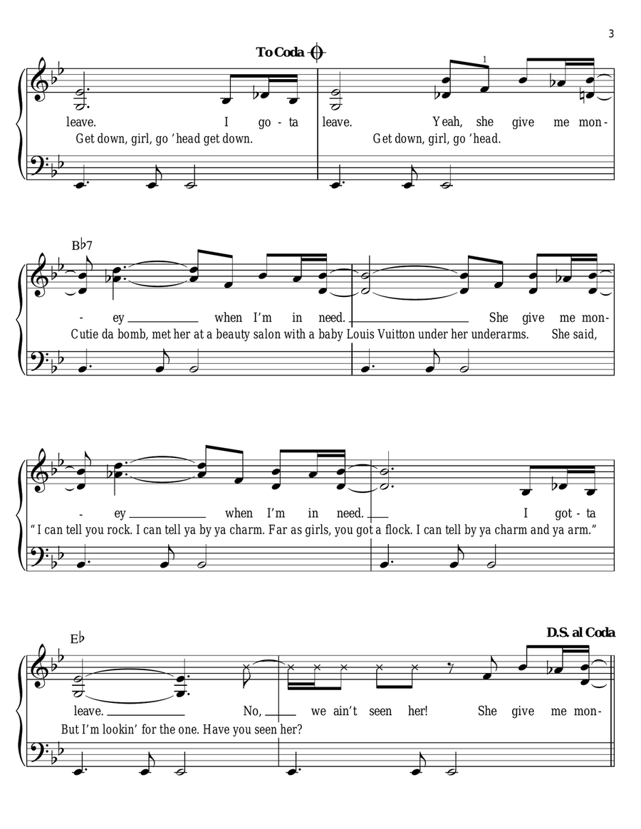 Gold Digger Voice scores gallery preview page 3