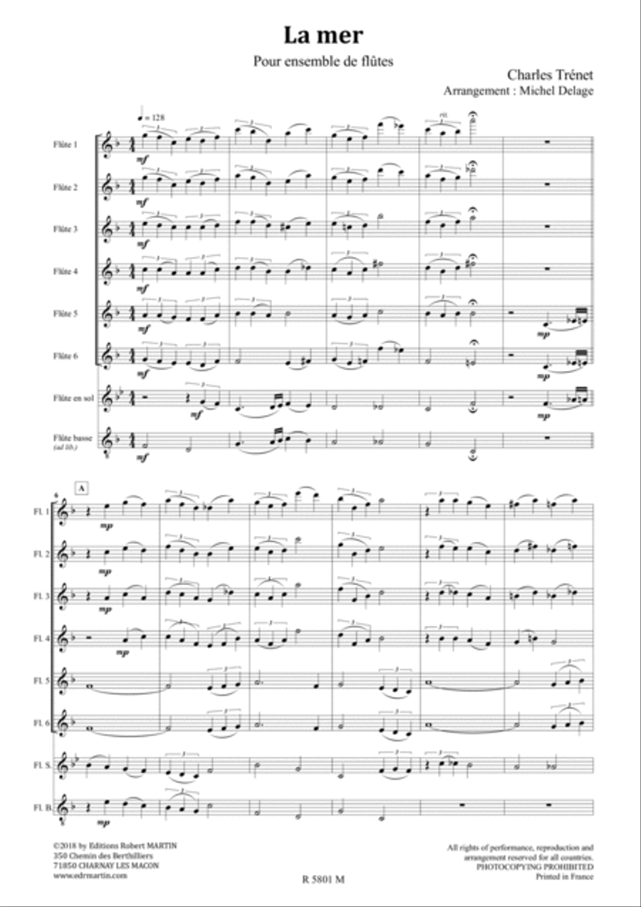 La Mer Flute scores gallery preview page 2