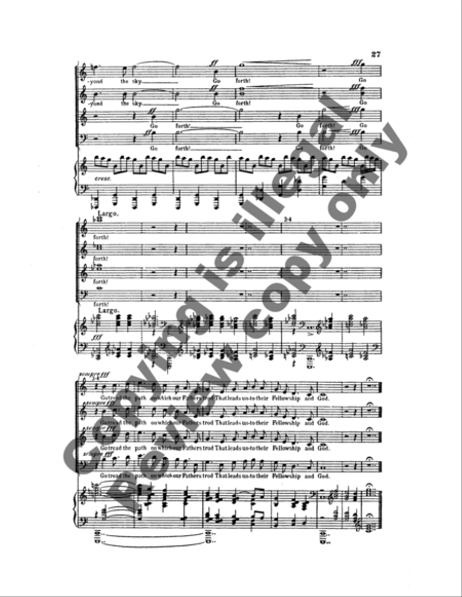 Choral Hymns from the Rig-Veda, Group 1 4-Part scores gallery preview page 12