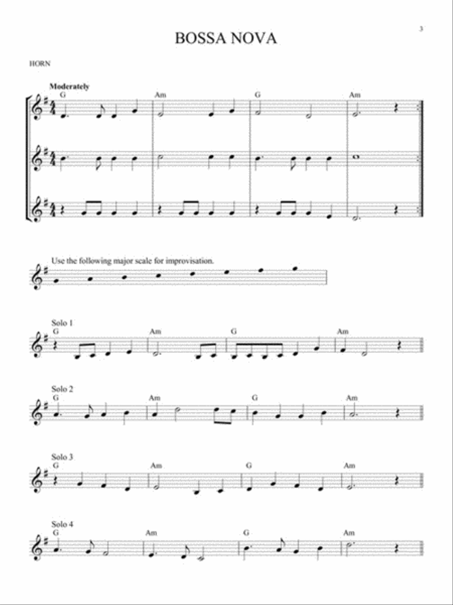 Easy Improvisation Horn scores gallery preview page 3