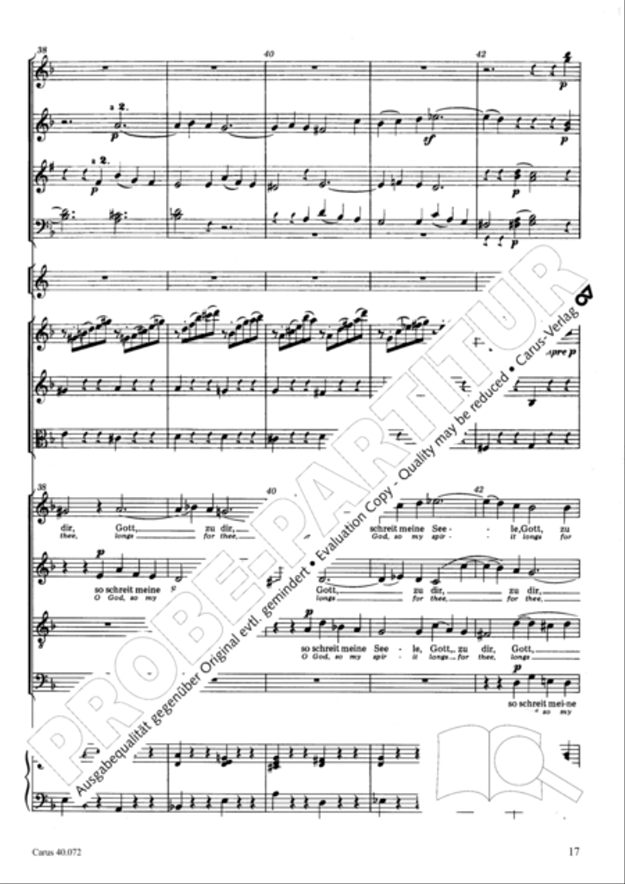 Psalm 42 Psalm 42 4-Part scores gallery preview page 17